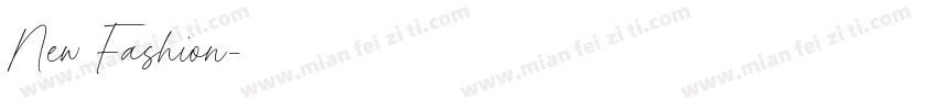 New Fashion字体转换